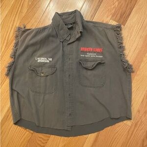 broken spoke saloon vintage vest sturgis